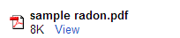 Sample Radon Report